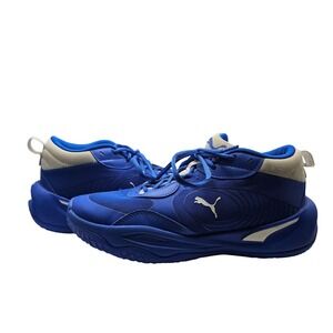 Puma Blue Athletic‎ Basketball Sneakers Shoes Lace Up Cushioned Size 7